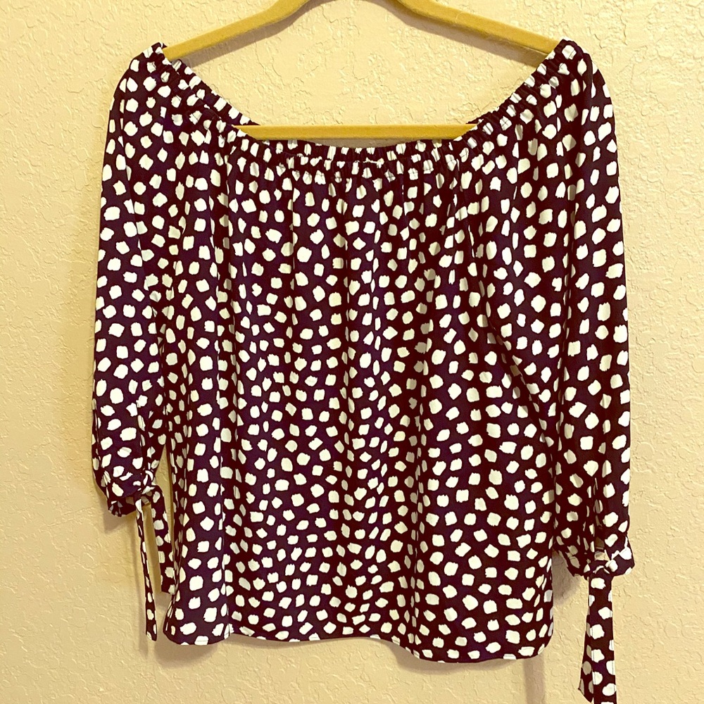Printed Off the Shoulder Blouse